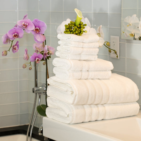 Mosobam 1000 GSM Hotel Luxury XL Bath Mat 28X44, White, Oversized Bath Rug,  Viscose Made from Bamboo - Turkish Cotton