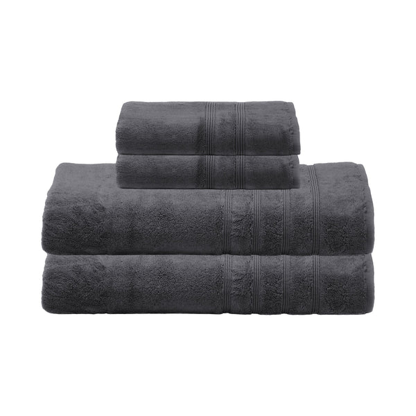 Sustainable Bamboo Bath Towel - Charcoal Gray - Made in Turkey