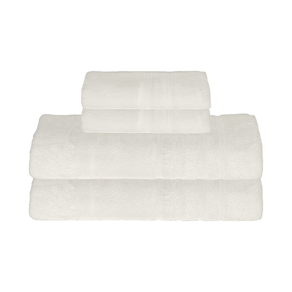 Sustainable Bamboo Bath Sheets, Set of 4 - White - Made in Turkey