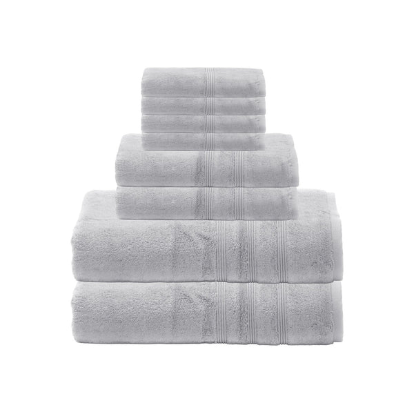 Sustainable Bamboo Bath Towels, Set of 4 - Light Gray - Made in Turkey –  Mosobam®