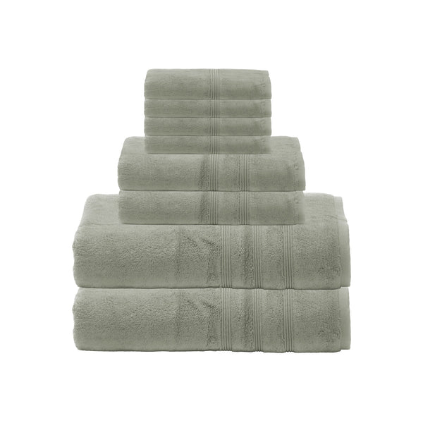 Sustainable Bamboo Bath Towels, Set of 4 - Seagrass Green - Made