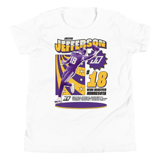 Nike Youth Minnesota Vikings Justin Jefferson #18 Black T-Shirt