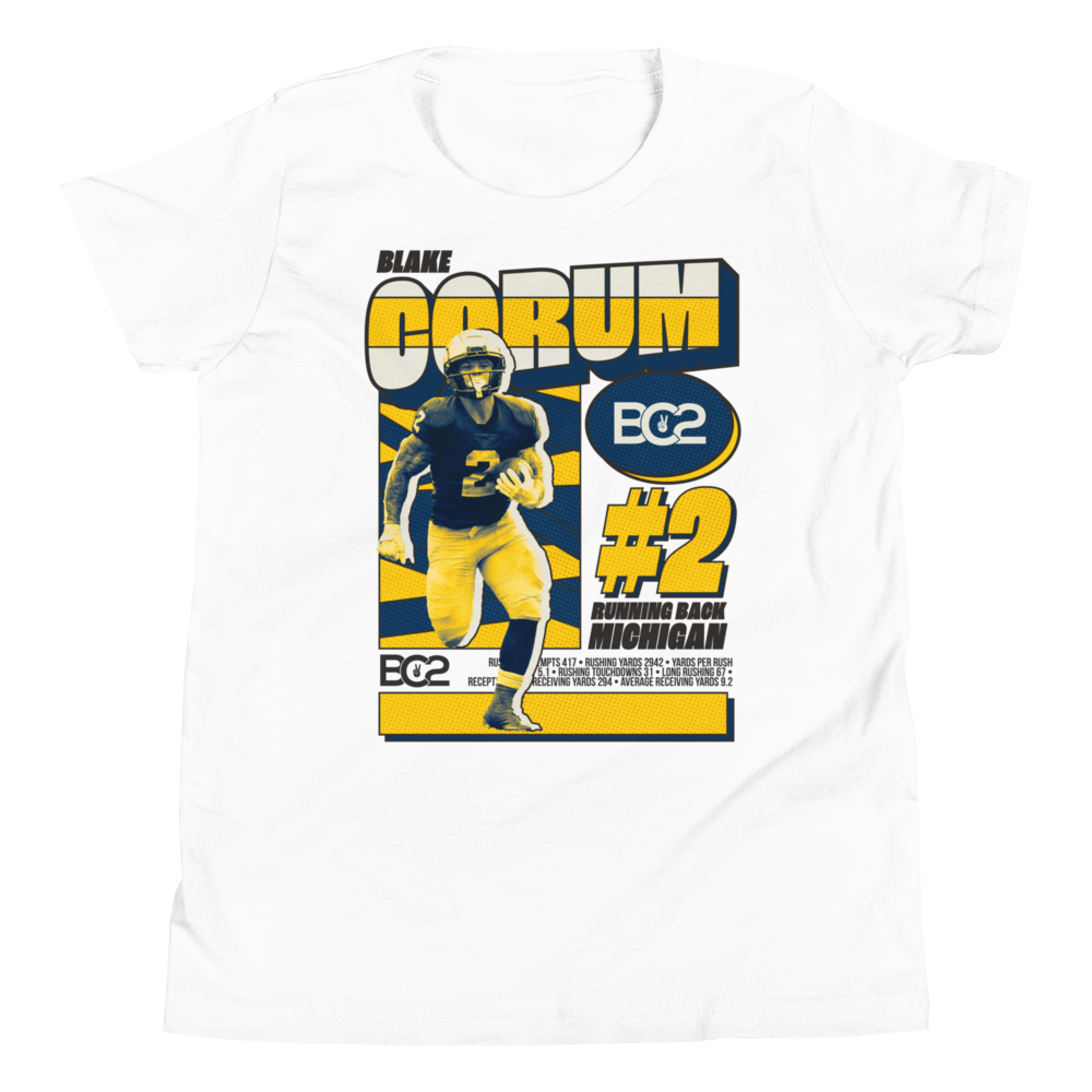 Michigan Football: Blake Corum Be Savage, Adult T-Shirt / Extra Large - College Football - Sports Fan Gear | breakingt