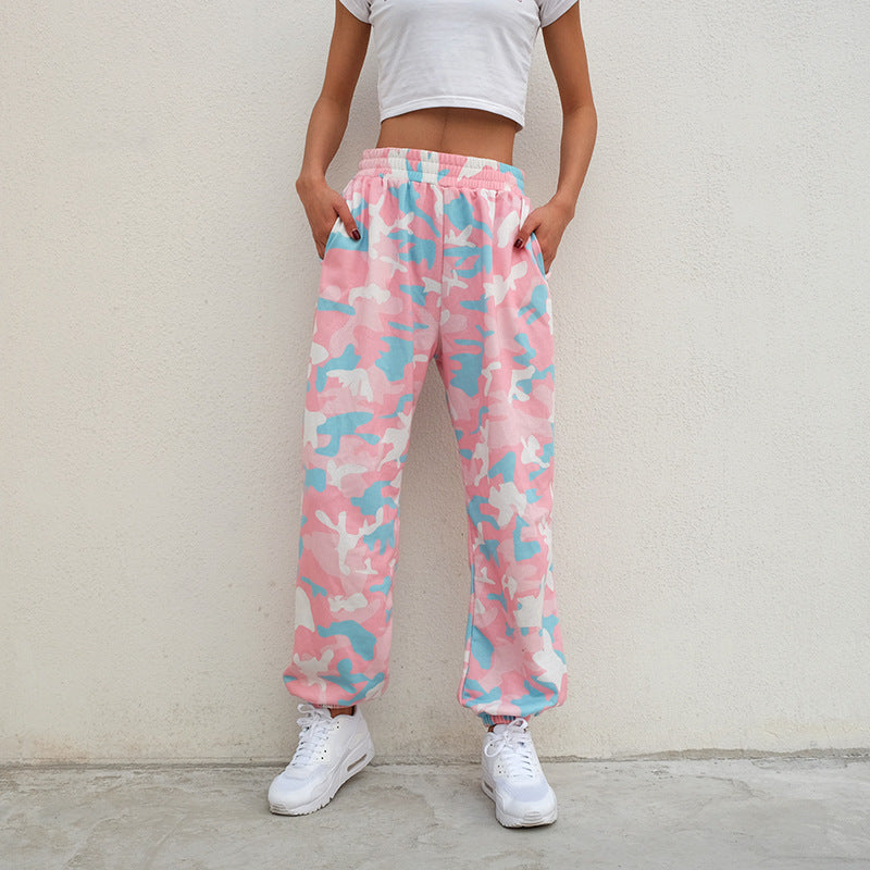 ladies camo jogger pants