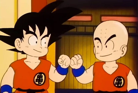 Krillin y Goku de Dragon Ball Z