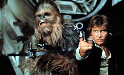 Han Solo y Chewbacca de Star Wars