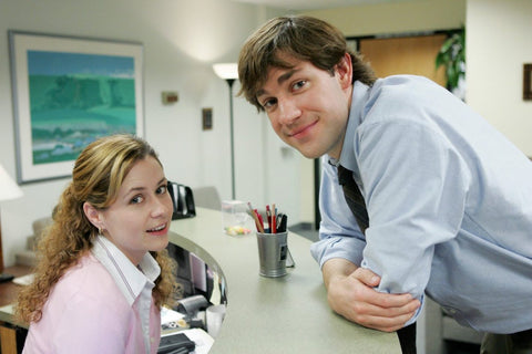 Pam y Jim de The Office 