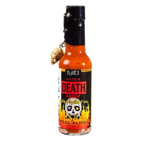 Blair's Original Death Sauce with Chipotle and Skull Keychain