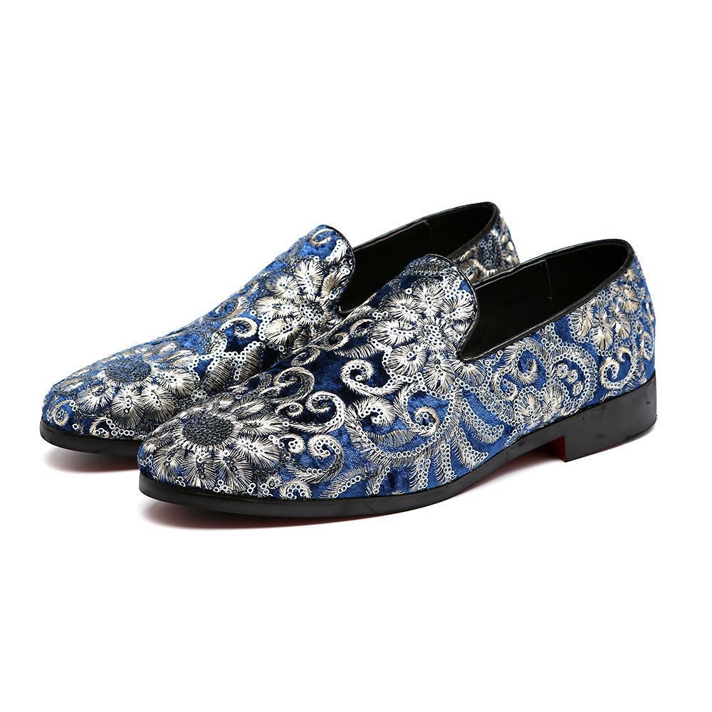 embroidered loafers