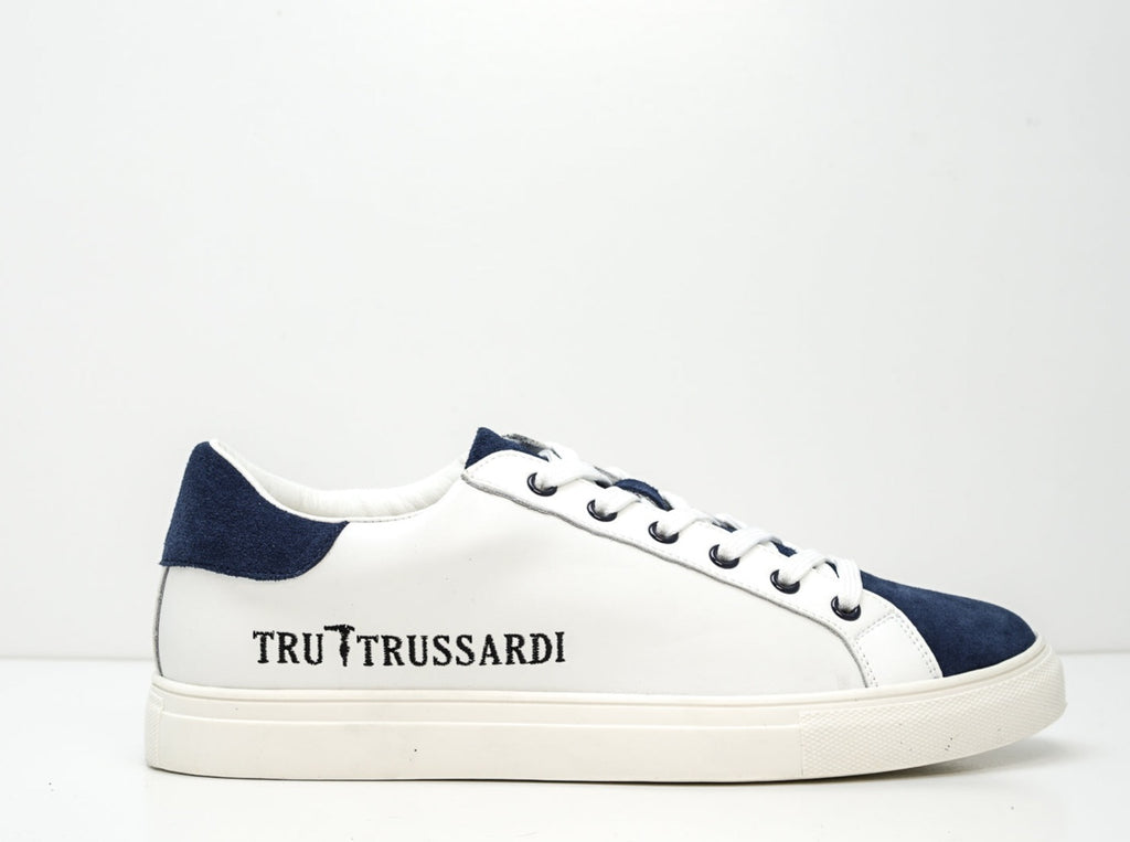 Trussardi Men's White & Blue Sneakers W656 – Luisa Boutique