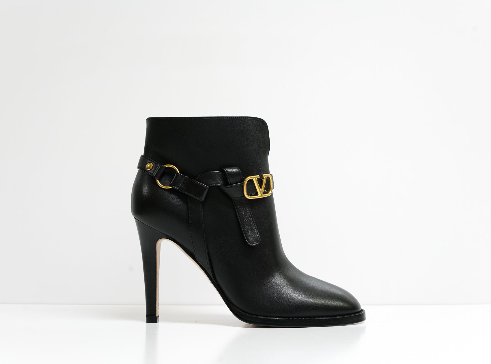 valentino black ankle boots