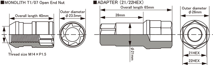 Kics Monolith M14 Specification Diagram