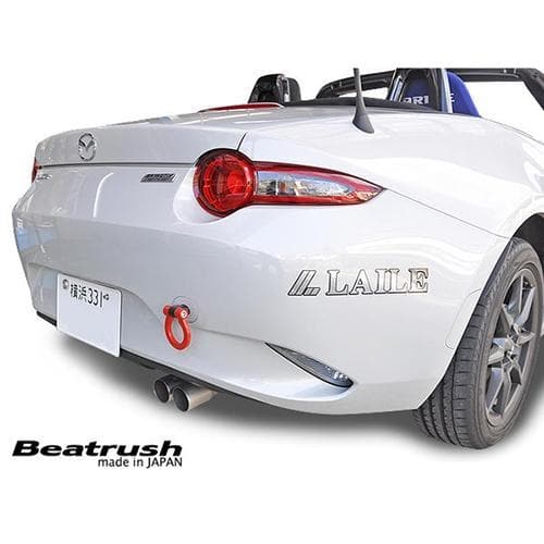 2X JDM Style Front Bumper Towing Strap+Towing Hook For Mazda MX-5 Miat