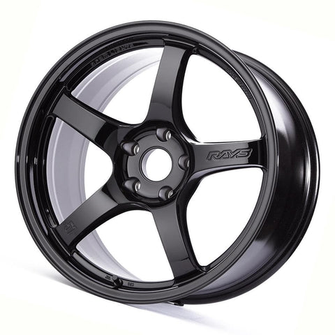 A172463: 18x7.5 4x100 45 Offset Maxxim Rims 42B MAZE GLOSS BLACK WITH RED  RACING STRIPE