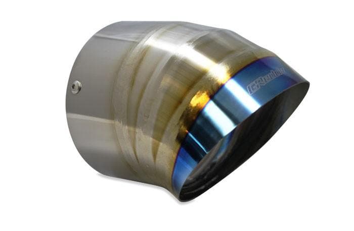 Punta de silenciador con cobertura de titanio quemado GReddy - 115 mm de diámetro y 150 mm de longitud