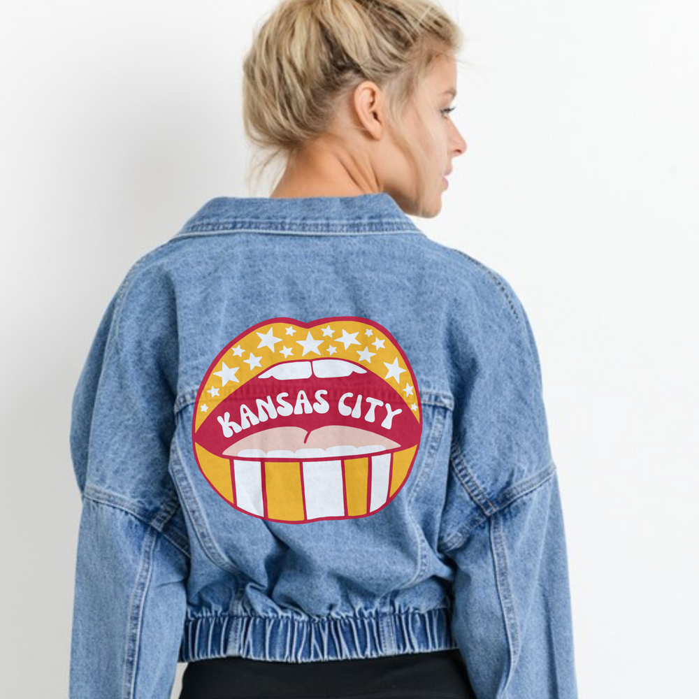 KC Lips Jean Jacket