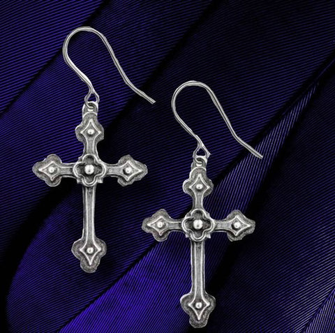 Alchemy Gothic Devotion Crosses Earrings
