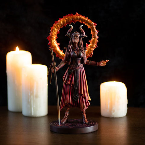 Anne Stokes Fire Elemental Sorceress Figurine