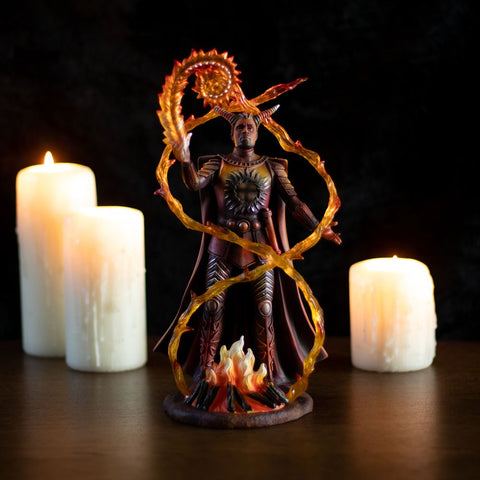 Anne Stokes Fire Elemental Wizard Figurine