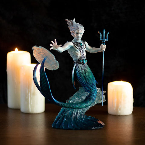 Anne Stokes Water Elemental Wizard Figurine