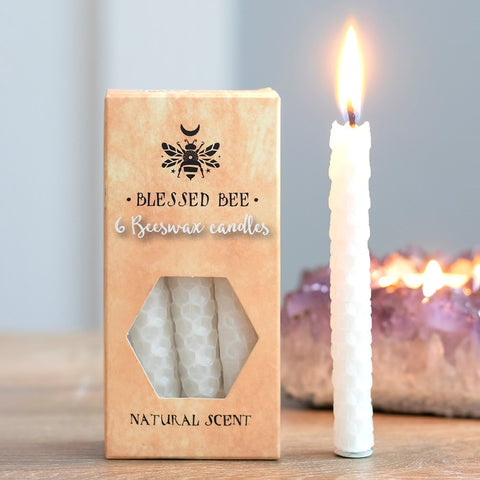 Beeswax Spell Candles White