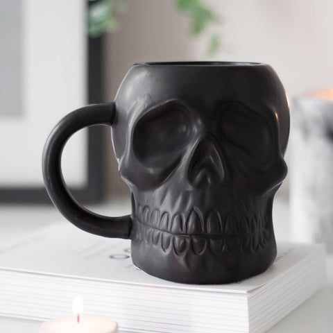 Black Skull Mug