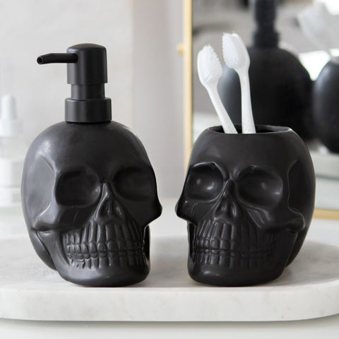 Something Different Black Skull Soap Dispenser