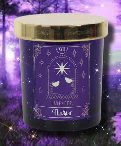 The Star Lavender Tarot Candle