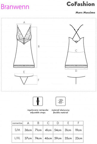 CoFashion Branwenn Size Chart