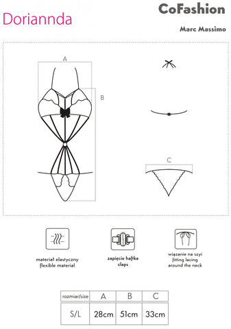 CoFashion Doriannda Size Chart