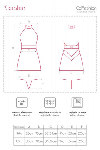 CoFashion Kiersten Dress Size Chart