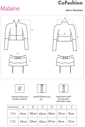 CoFashion Malaine Size Chart