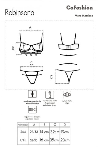 CoFashion Robinsona Set Size Chart