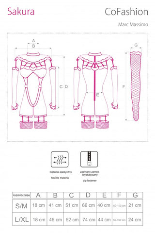 CoFashion Sakura Size Chart