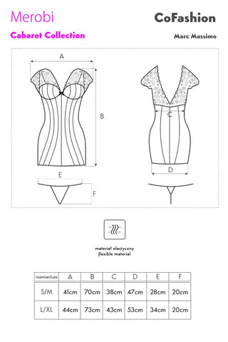 CoFashion Merobi Chemise Size Chart