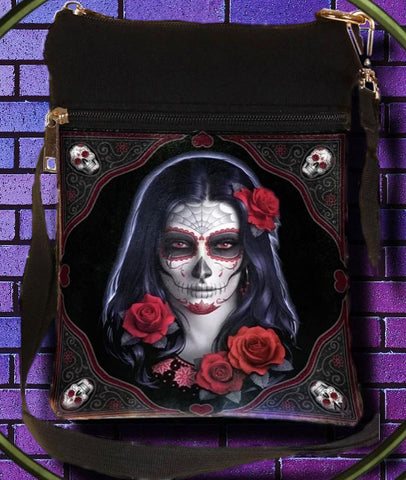 Sugar Skull Day of the Dead Shoulder Bag