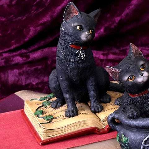 Eclipse Cat Spell Book Figurine