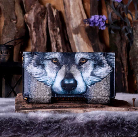 Lisa Parker Guardian Wolf Embossed Purse