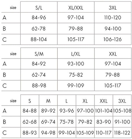 Livia Corsetti Size Chart