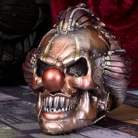 Mechanical Laughter Steampunk Clown Skull