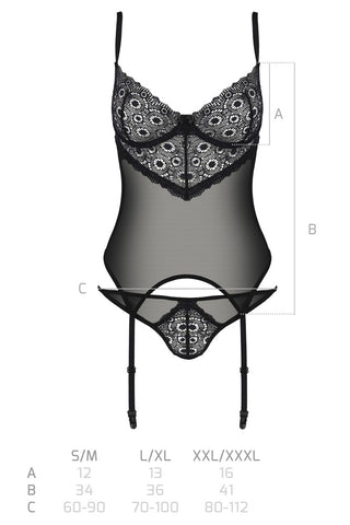 Passion Lingerie Zinnia Corset Eco Collection