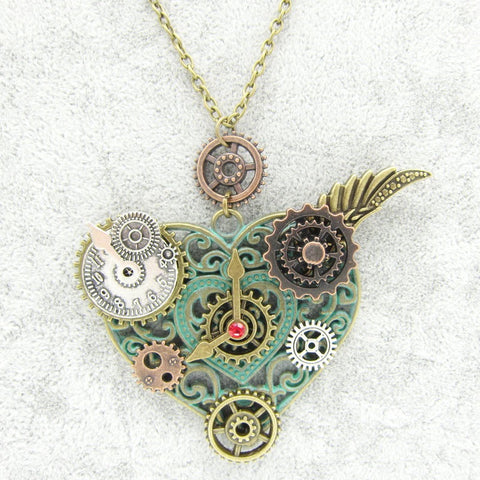 Steampunk Heart Necklace