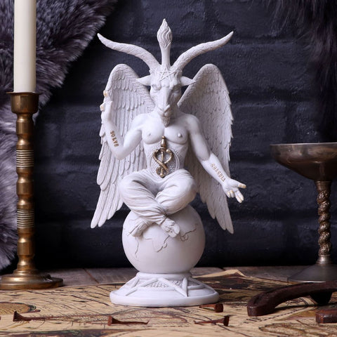 Dark Lord White Baphomet Figurine