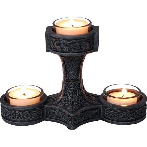 Thors Hammer Tea Light Holder