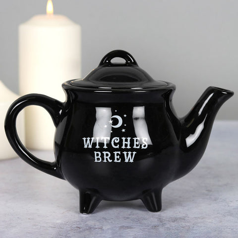 Witches Brew Black Ceramic Tea Pot