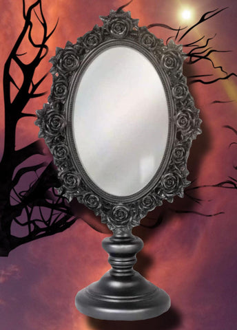Alchemy Black Rose Dressing Table Mirror