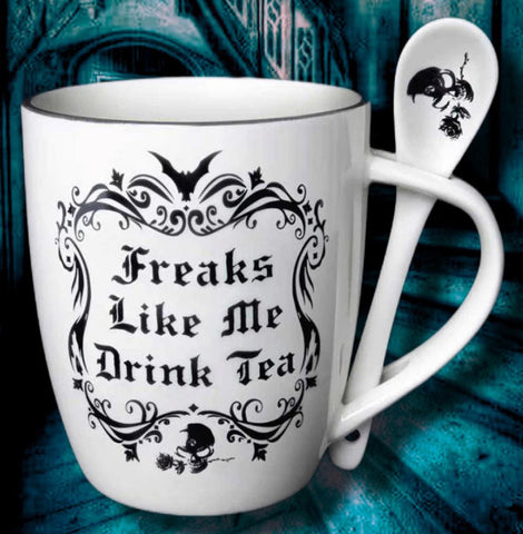 Alchemy Freaks Like Me Drink Tea Mug and Spoon Set