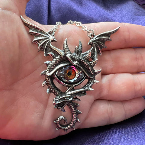 Alchemy Gothic Eye of the Dragon Pendant