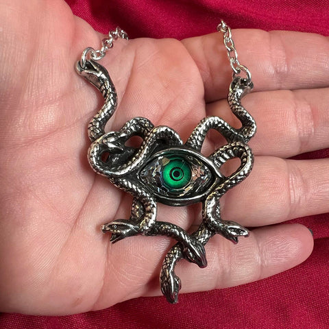 Alchemy Gothic Gorgons Eye Pendant
