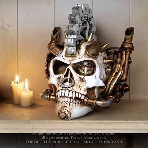 Alchemy Gothic Steam Head Skull V73